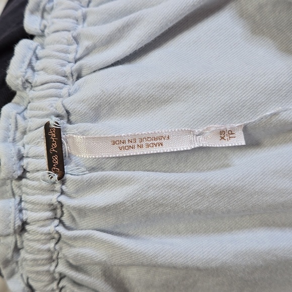 Free People Fleur De Jour Embroidered off-the-shoulder neckline Mini Dress XS - Picture 9 of 11